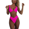 Bikini Femme Sexy Y2K – Haut Triangle, Culotte Taille Haute, Maillot de Bain Tendance Beachwear & Resort
