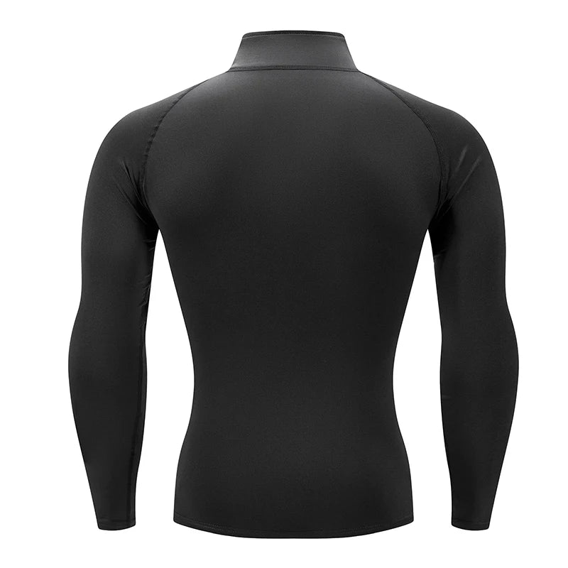 T-Shirt de Sport Homme Manches Longues.            Coupe Slim Compression.  Running & Training
