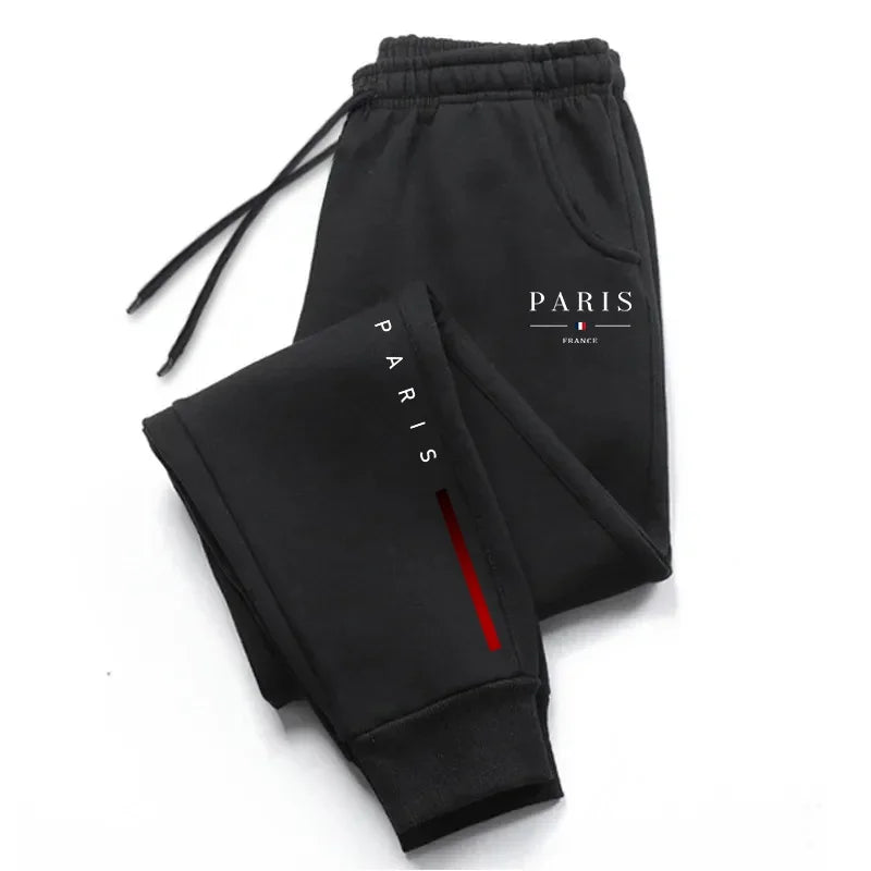 Jogging Homme Imprimé Paris Pantalon Casual & Sport, Style Urbain Premium