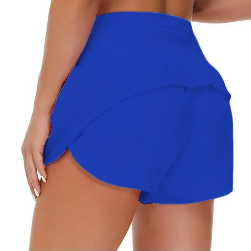 Short de Sport Femme Taille Haute/Basse – Séchage Rapide, Running, Yoga, Cyclisme & Fitness