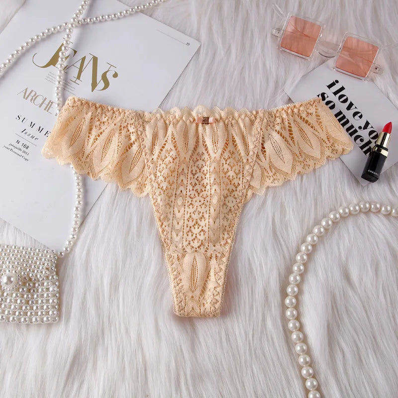 String femme en dentelle – Lingerie douce T-back
