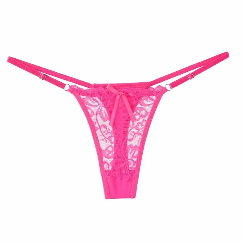 String en dentelle ajustable pour femme – Taille basse, respirant et confortable