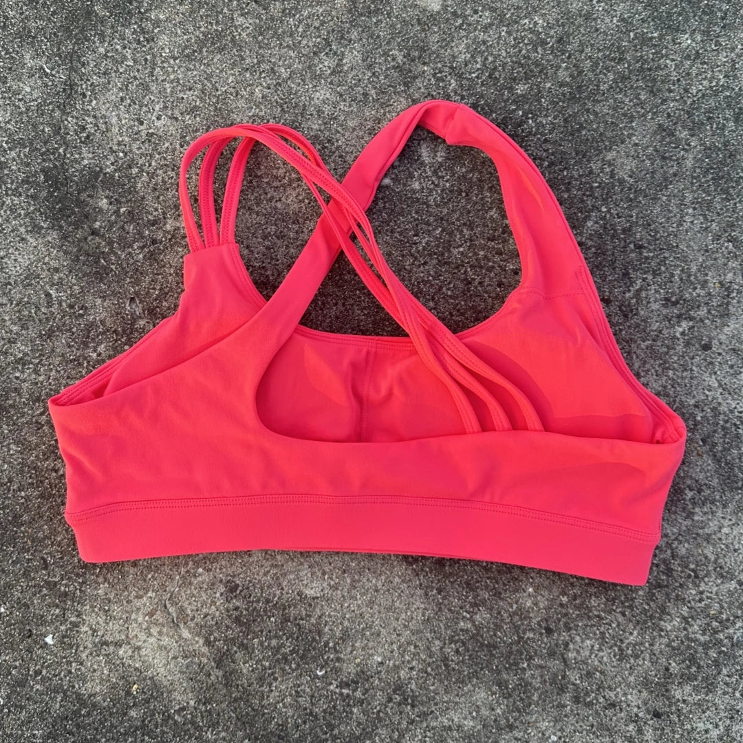 Brassière de Sport Femme Maintien Élevé – Dos Croisé, Bretelles Renforcées, Fitness, Training & Yoga