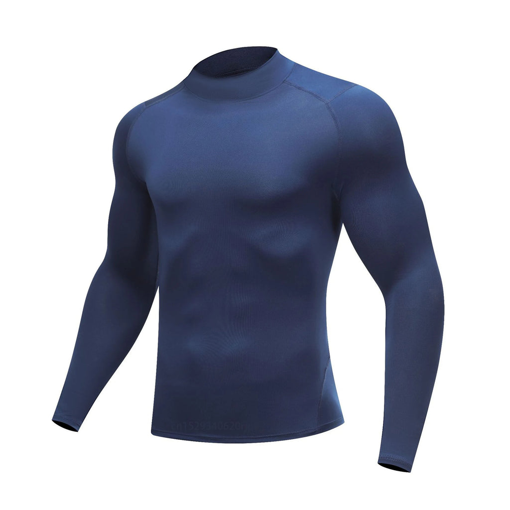 T-Shirt de Sport Homme Compression Manches Longues,                              Haut Stretch,Training