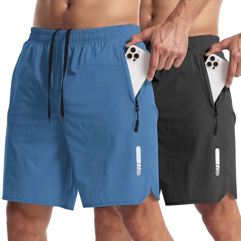 Short de Sport Homme Running, Fitness                Léger, Respirant.