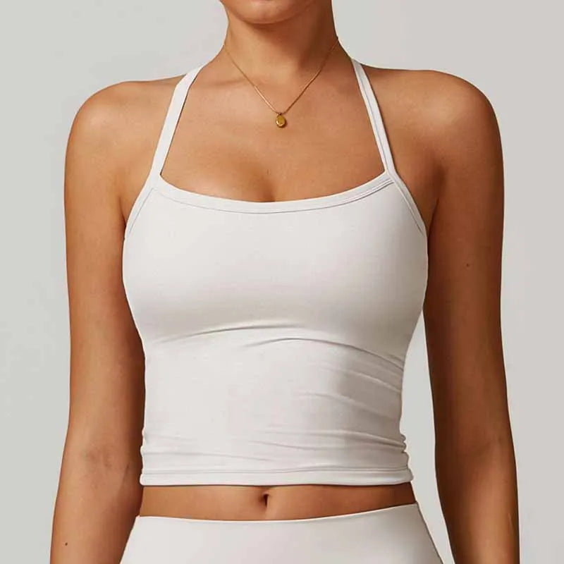Brassière de Sport Femme Dos Croisé – Maintien Anti-Choc, Respirante, Avec Pads, Yoga, Fitness & Running