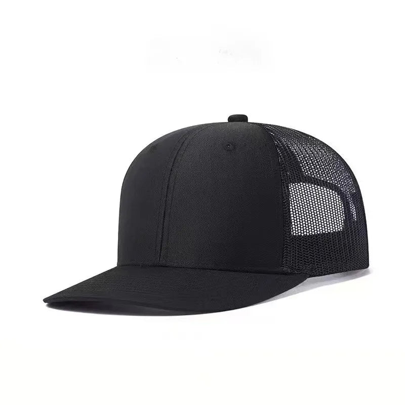 Casquette Trucker Unisexe Mesh Respirant, Visière Légèrement Courbée, Style Baseball