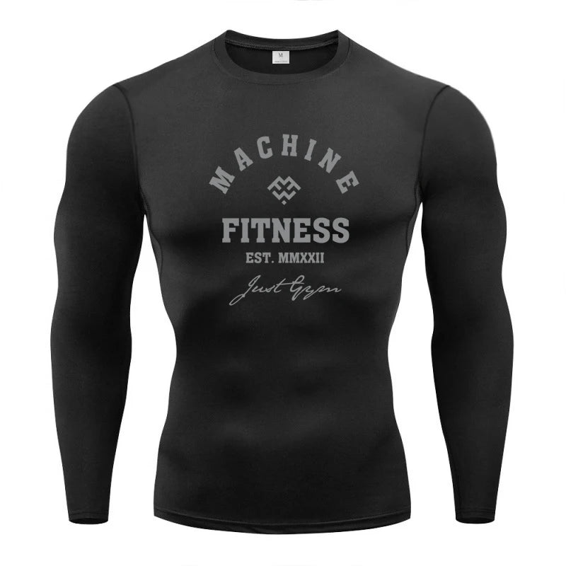 T-Shirt  Homme Manches Longues – Coupe Ajustée, Anti-Froissage, Léger, Fitness & Training