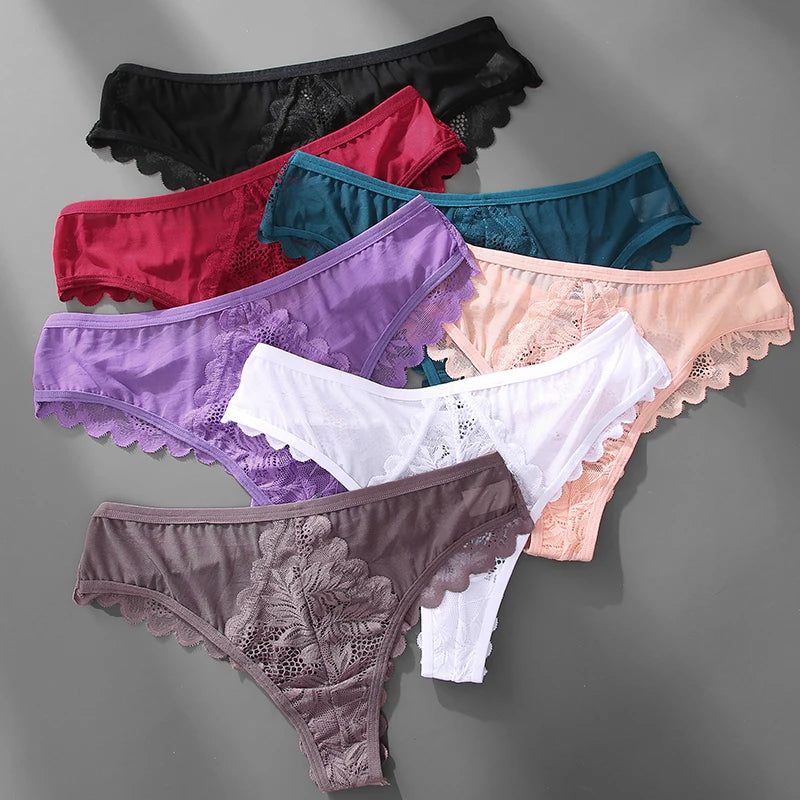 FINETOO Lot de 3 strings femme en dentelle – Taille S-XL, sexy et confortable