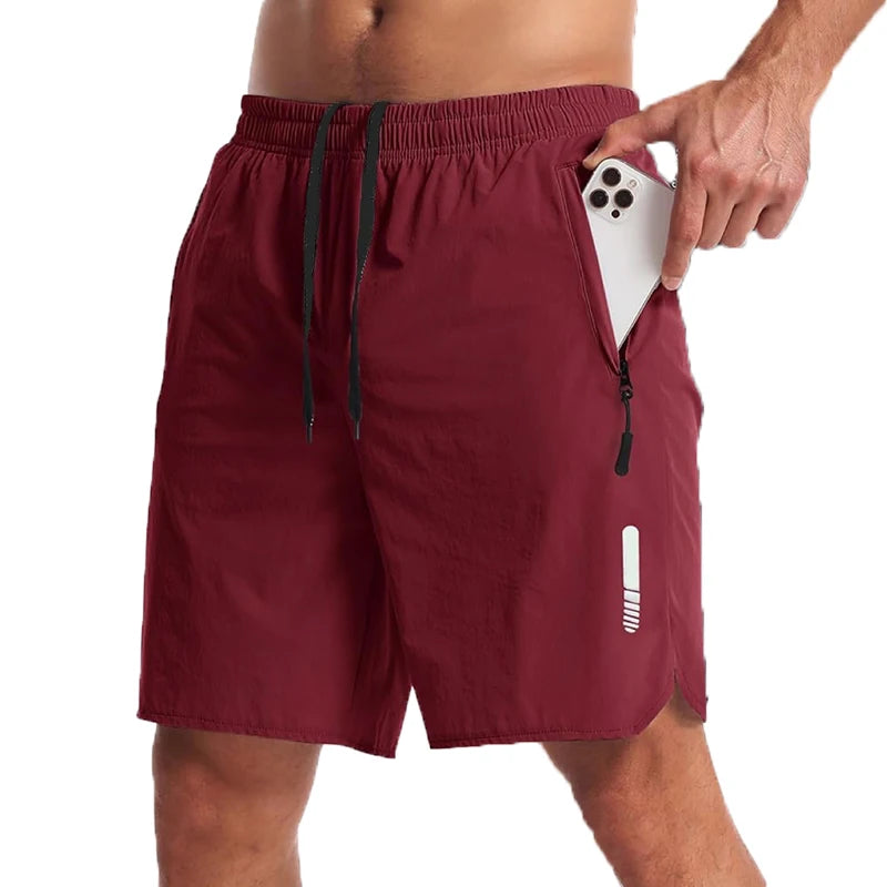 Short de Sport Homme Running, Fitness                Léger, Respirant.