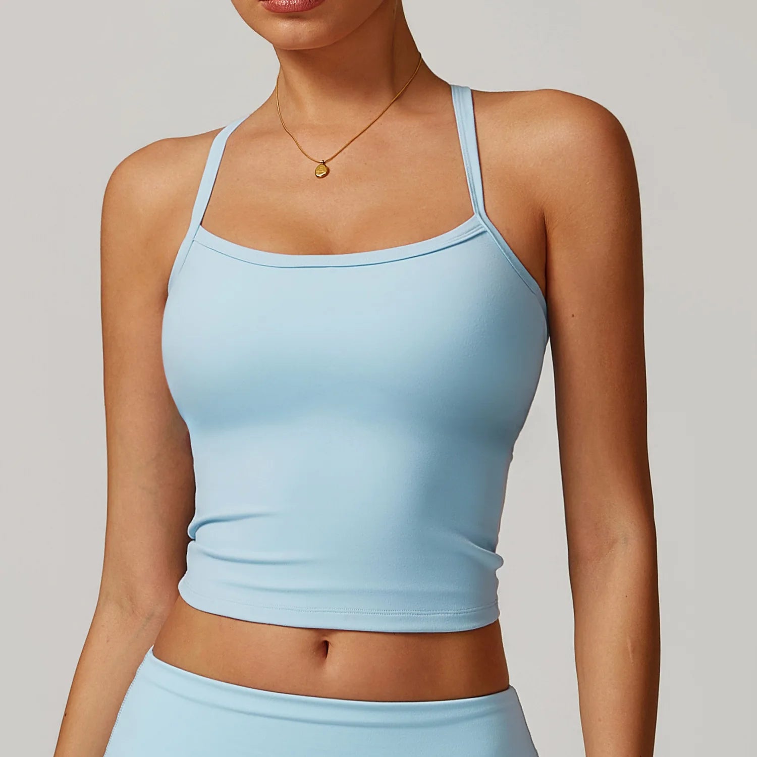 Brassière de Sport Femme Dos Croisé – Maintien Anti-Choc, Respirante, Avec Pads, Yoga, Fitness & Running
