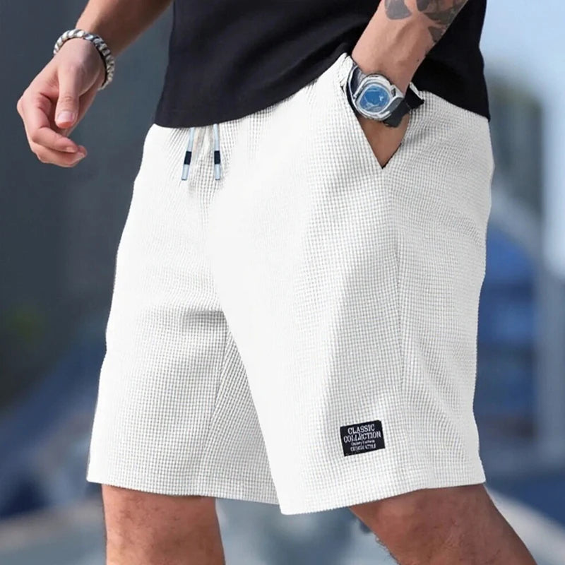 Short Homme Polyvalent – Short Casual, Sport & Plage, Tissu Texturé Respirant, Style Moderne