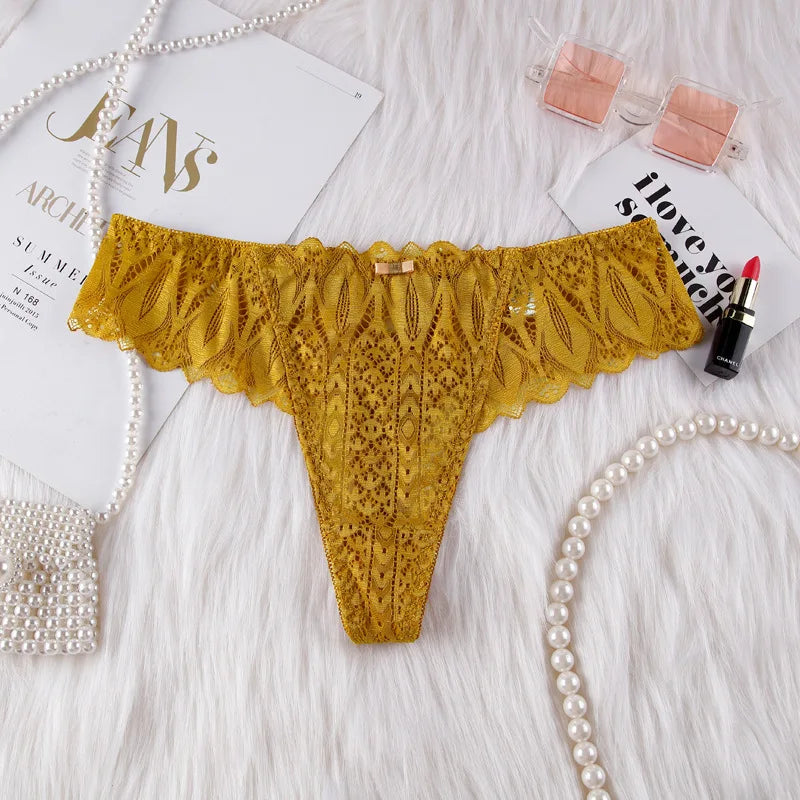 String femme en dentelle – Lingerie douce T-back