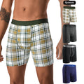 Lot de 4 boxers mi-longs homme – Coton respirant, confort quotidien.                   Confort, respirabilité et maintien optimal : les sous-vêtements essentiels pour l’homme moderne.