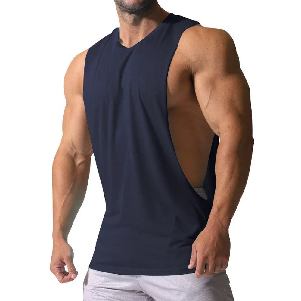 Débardeur Fitness Homme Respirant, Col Rond,.