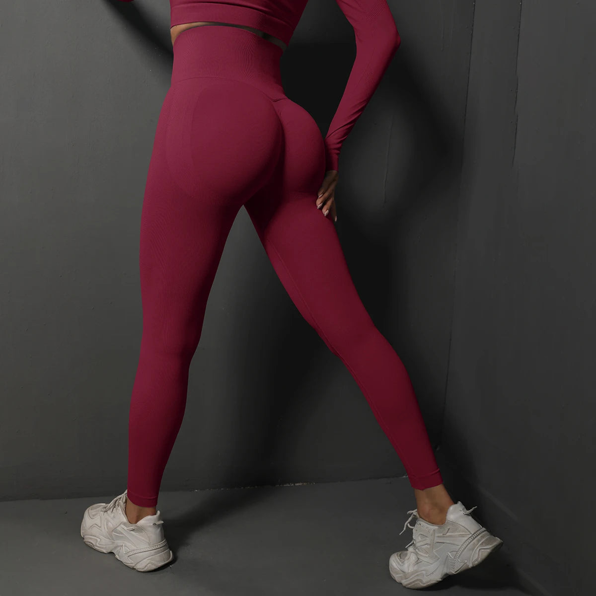 Legging de Sport Femme Seamless – Taille Haute, Effet Push-Up Fessier, Yoga, Fitness & Training