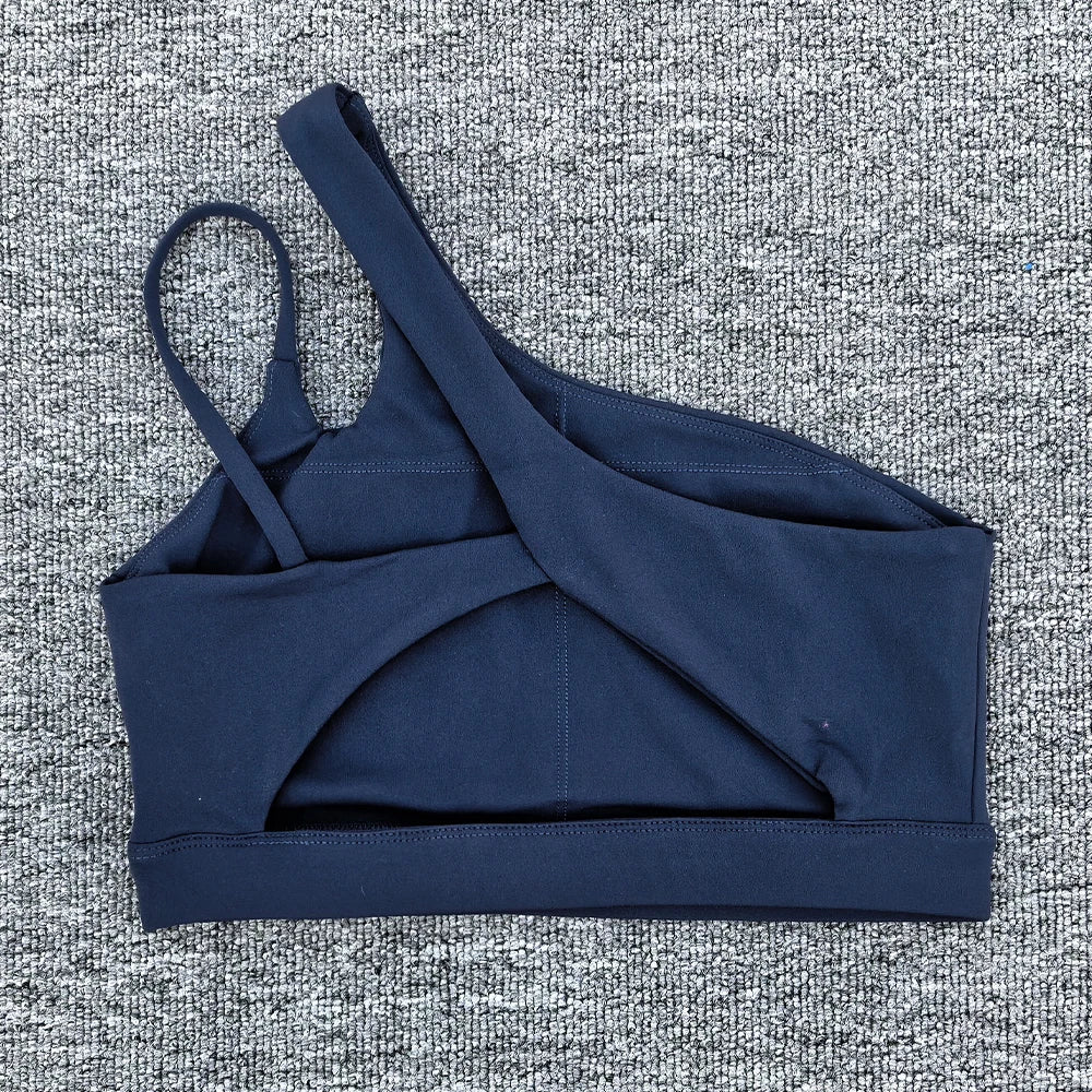 Brassière de Sport Femme Anti-Choc – Dos Sublimé, Bretelles Obliques, Running, Fitness & Yoga
