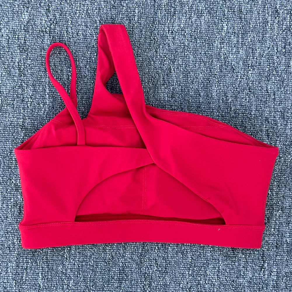 Brassière de Sport Femme Anti-Choc – Dos Sublimé, Bretelles Obliques, Running, Fitness & Yoga