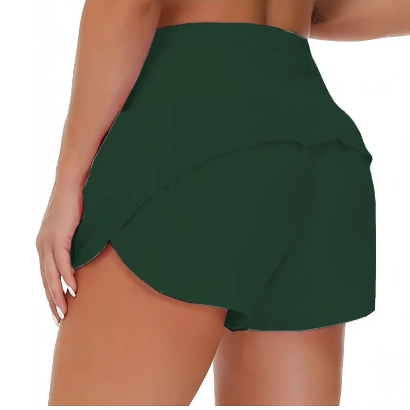 Short de Sport Femme Taille Haute/Basse – Séchage Rapide, Running, Yoga, Cyclisme & Fitness