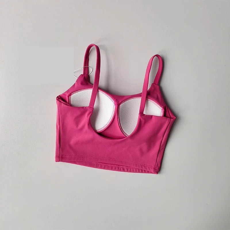 Brassière de Sport Femme Push-Up – Pads Fixes, Respirante, Yoga, Fitness, Running & Gym