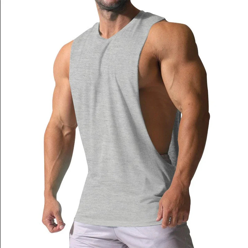 Débardeur Fitness Homme Respirant, Col Rond,.