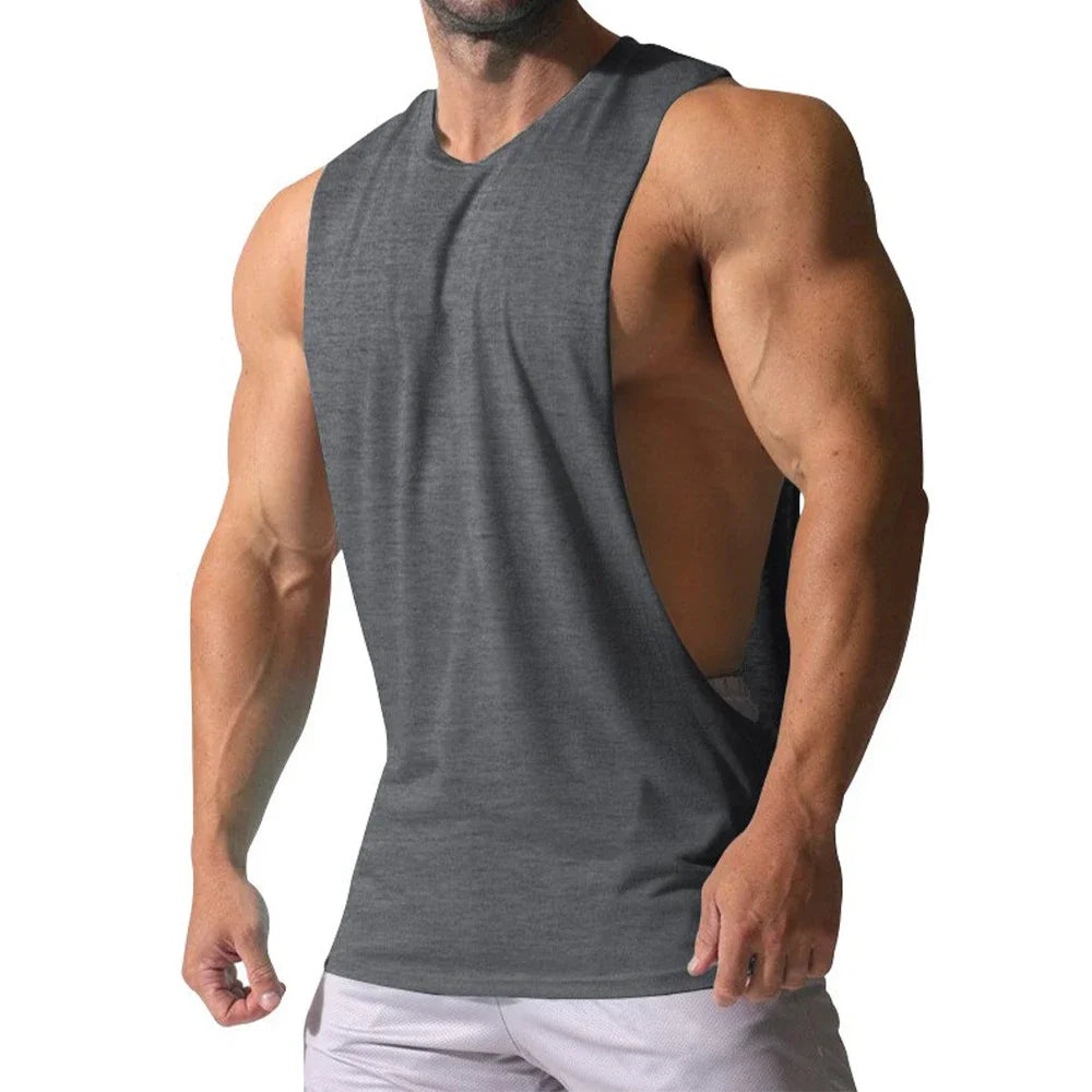 Débardeur Fitness Homme Respirant, Col Rond,.