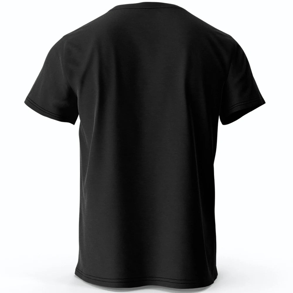 T-Shirt Fitness Oversize en Coton – Logo Imprimé, Style Sport & Streetwear, Homme