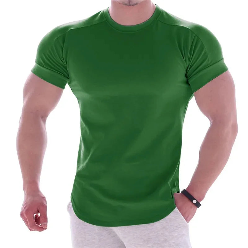 T-Shirt de Sport Homme Coupe Ajustée, Fitness & Outdoor.