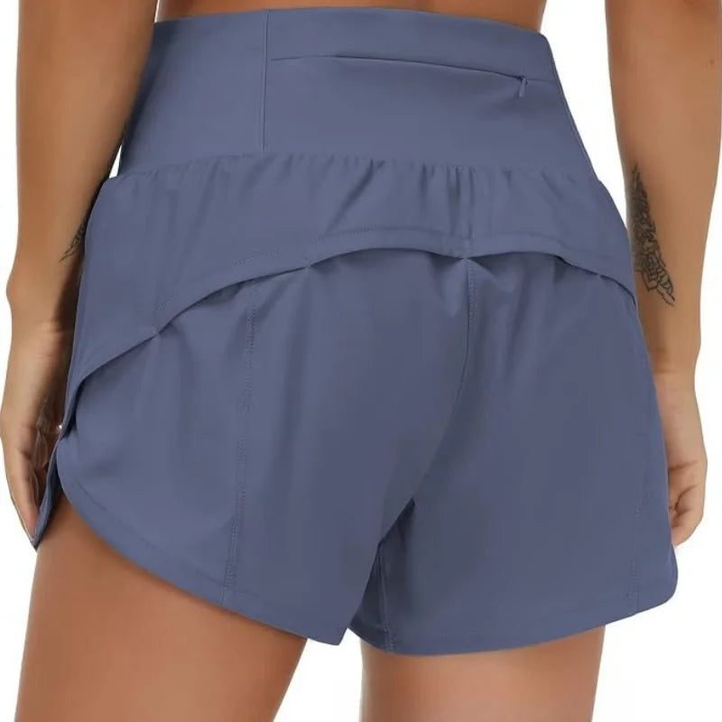 Short de Sport Femme Taille Haute/Basse – Séchage Rapide, Running, Yoga, Cyclisme & Fitness