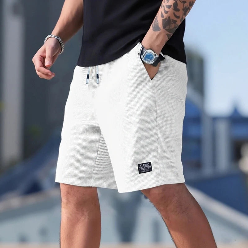 Short Homme Polyvalent – Short Casual, Sport & Plage, Tissu Texturé Respirant, Style Moderne
