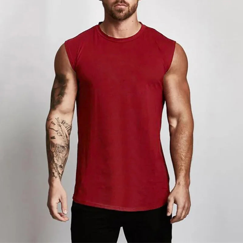 Débardeur Homme en Coton Fitness & Sportswear