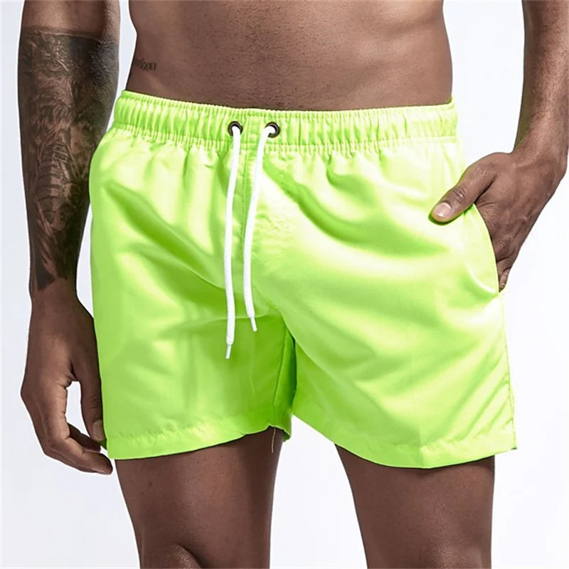 Short de Bain Homme Léger – Séchage Rapide, Doublure Mesh, Poches Latérales, Boardshort Été.