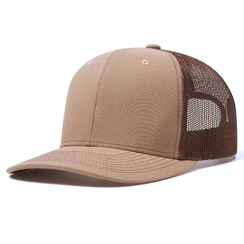 Casquette Trucker Unisexe Mesh Respirant, Visière Légèrement Courbée, Style Baseball