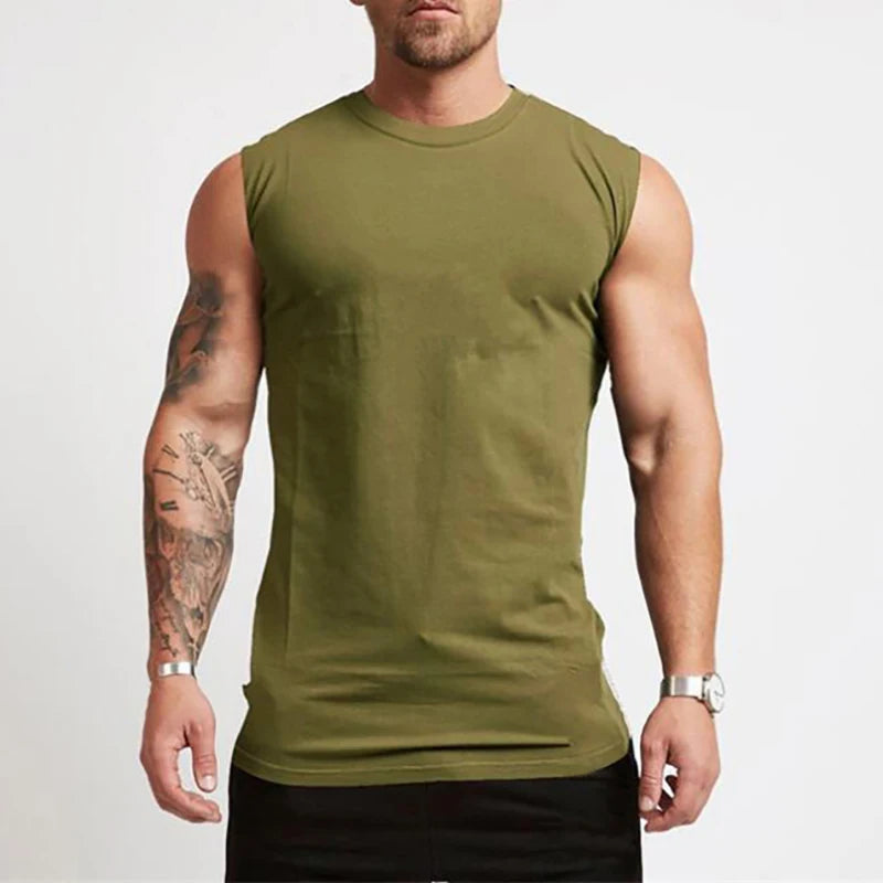Débardeur Homme en Coton Fitness & Sportswear