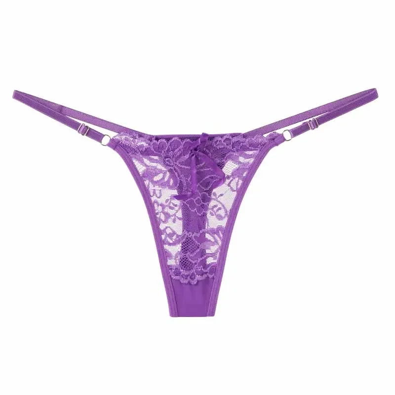 String en dentelle ajustable pour femme – Taille basse, respirant et confortable