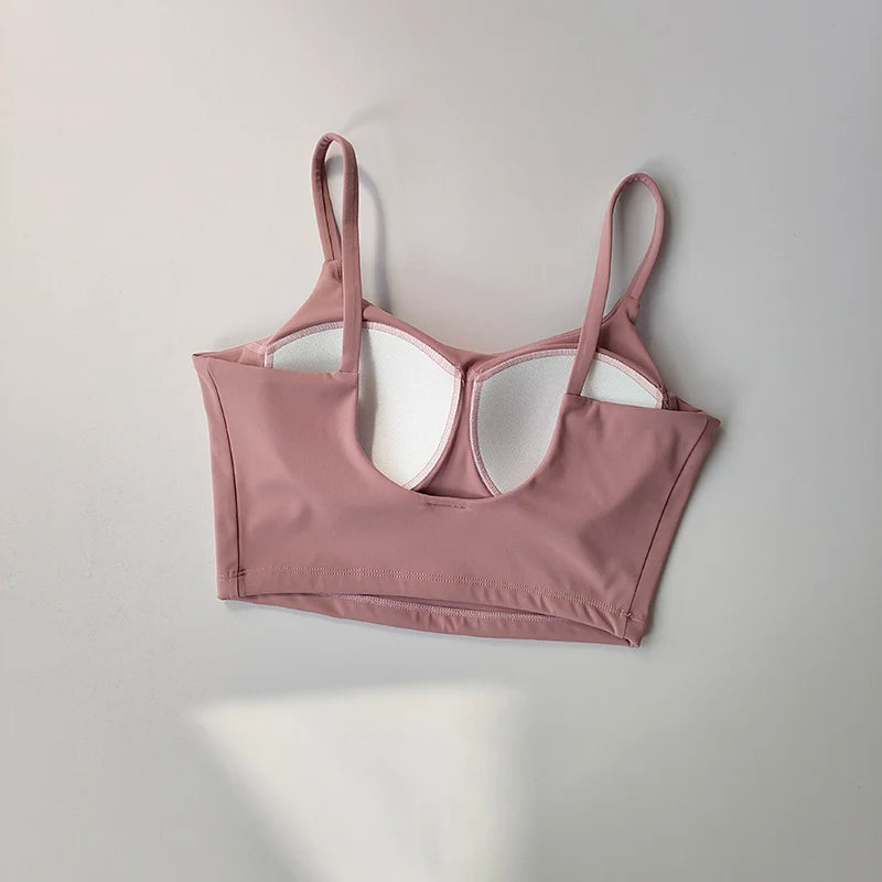 Brassière de Sport Femme Push-Up – Pads Fixes, Respirante, Yoga, Fitness, Running & Gym