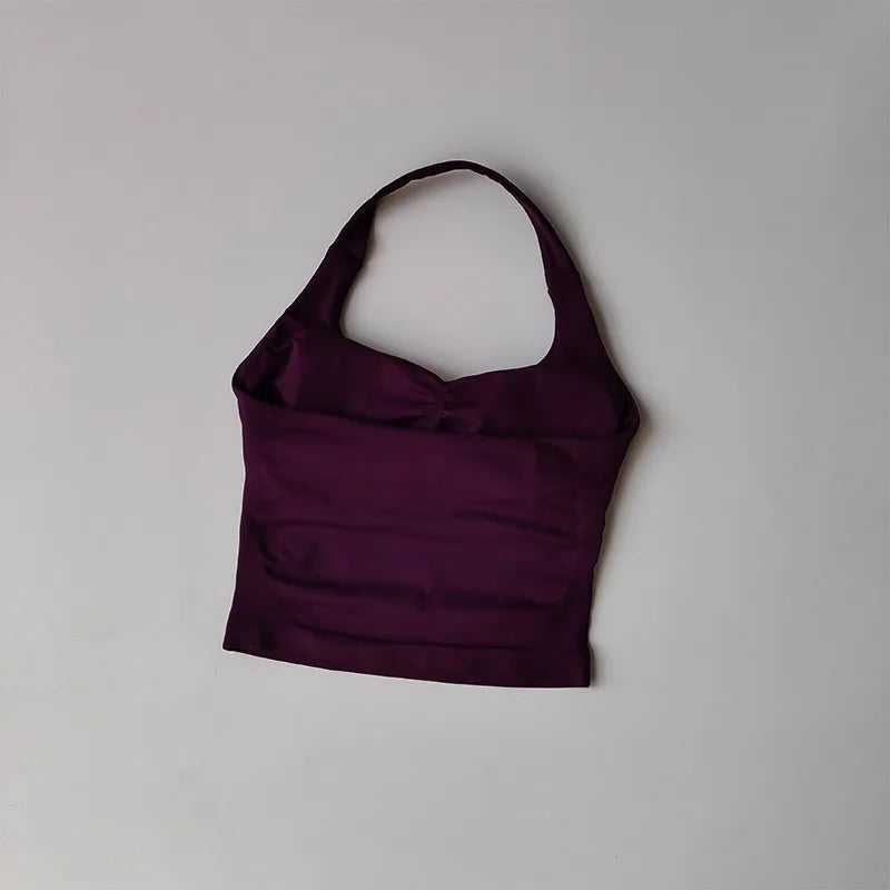 Brassière de Sport Femme Halter – Maintien Élevé, Anti-Choc, Dos Nu Sculptant, Yoga, Running & Pilates