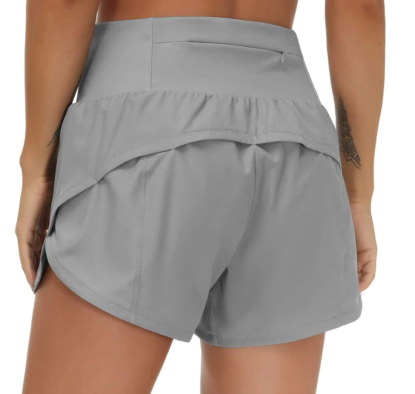 Short de Sport Femme Taille Haute/Basse – Séchage Rapide, Running, Yoga, Cyclisme & Fitness