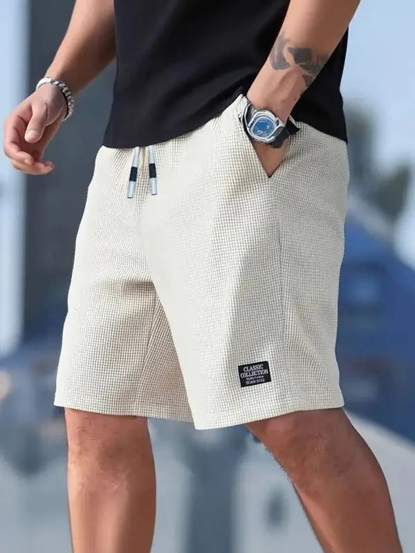 Short Homme Polyvalent – Short Casual, Sport & Plage, Tissu Texturé Respirant, Style Moderne