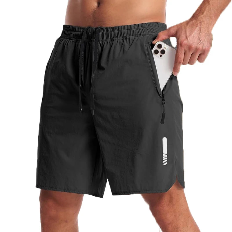 Short de Sport Homme Running, Fitness                Léger, Respirant.