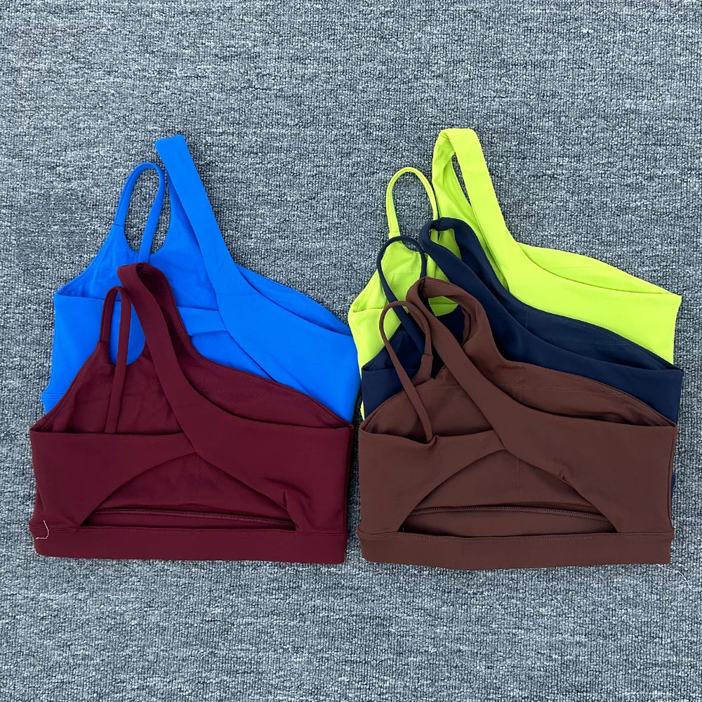Brassière de Sport Femme Anti-Choc – Dos Sublimé, Bretelles Obliques, Running, Fitness & Yoga
