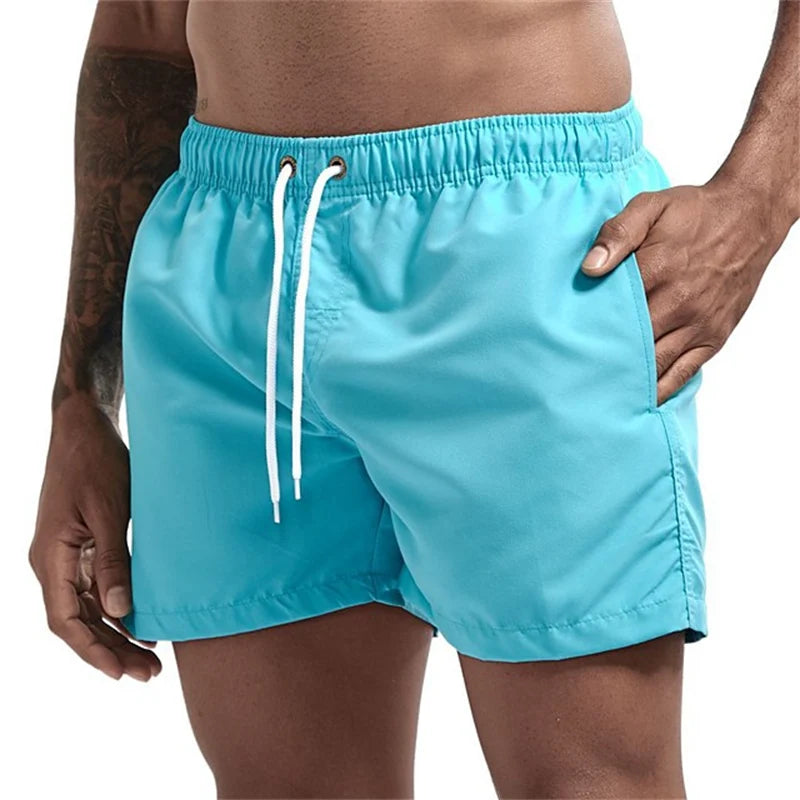 Short de Bain Homme Léger – Séchage Rapide, Doublure Mesh, Poches Latérales, Boardshort Été.