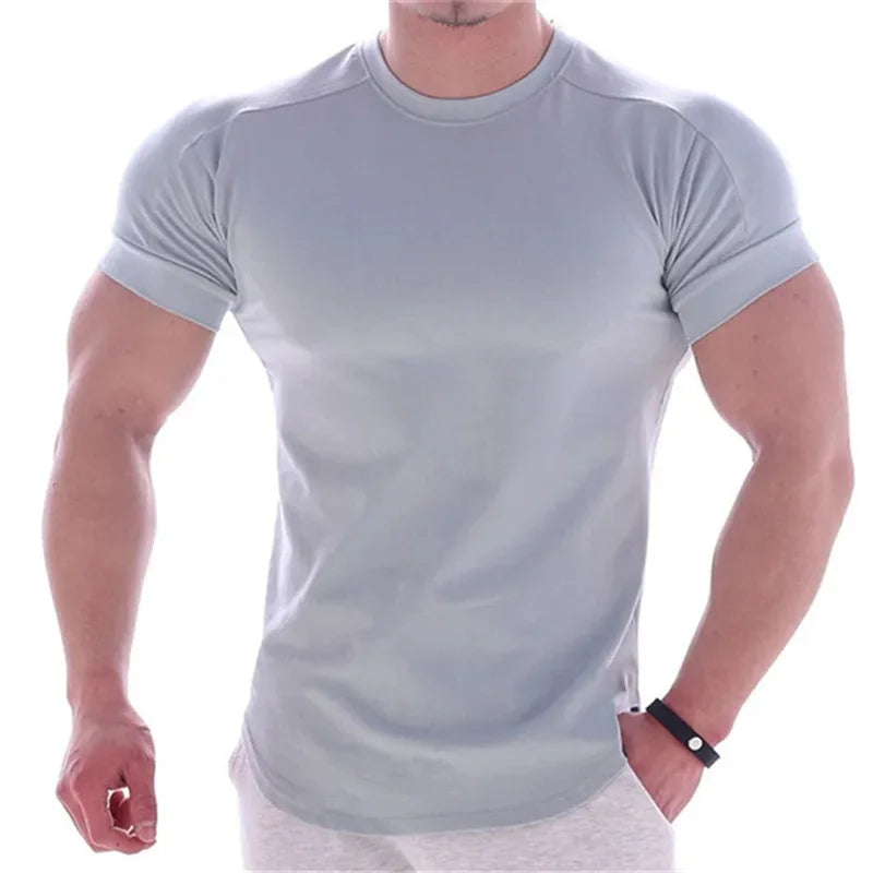 T-Shirt de Sport Homme Coupe Ajustée, Fitness & Outdoor.
